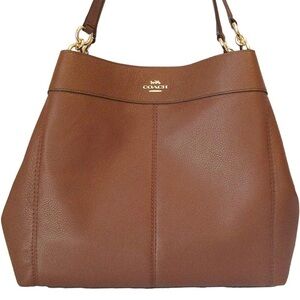 Coach Tan Leather Shoulder Bag